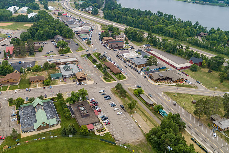 Aerial view of a special district